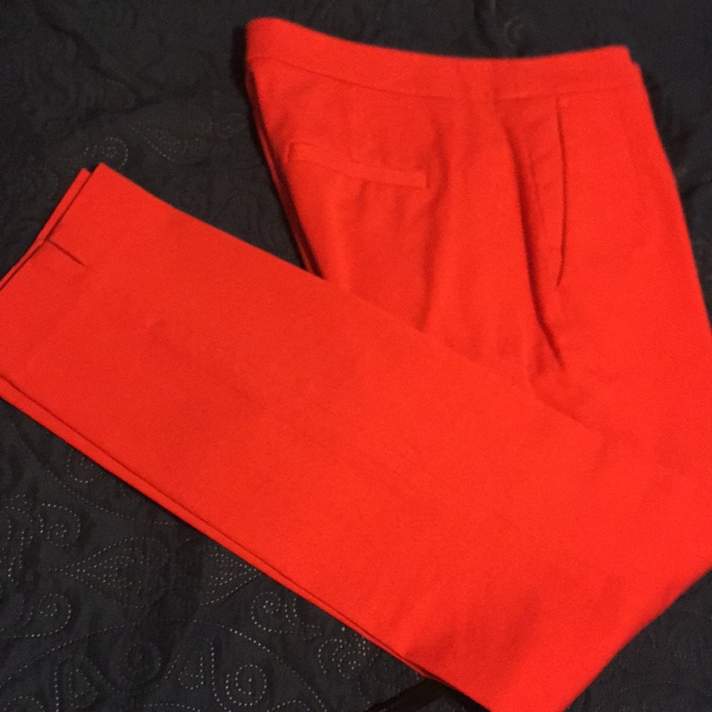 J crew Mattie pants red